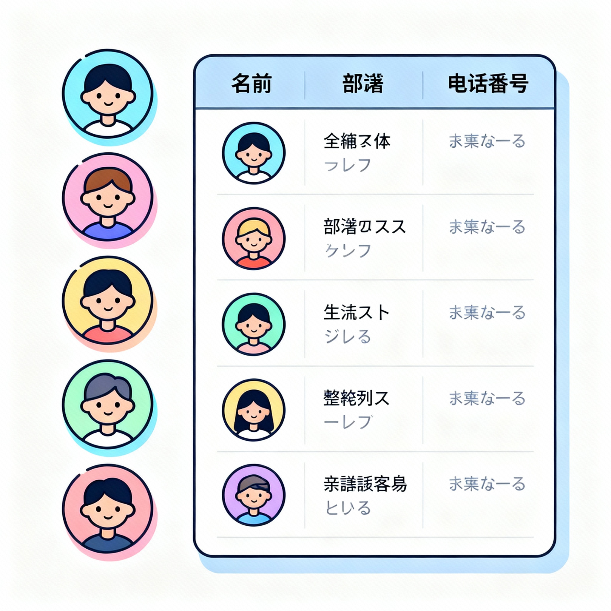 スタッフ名簿を登録