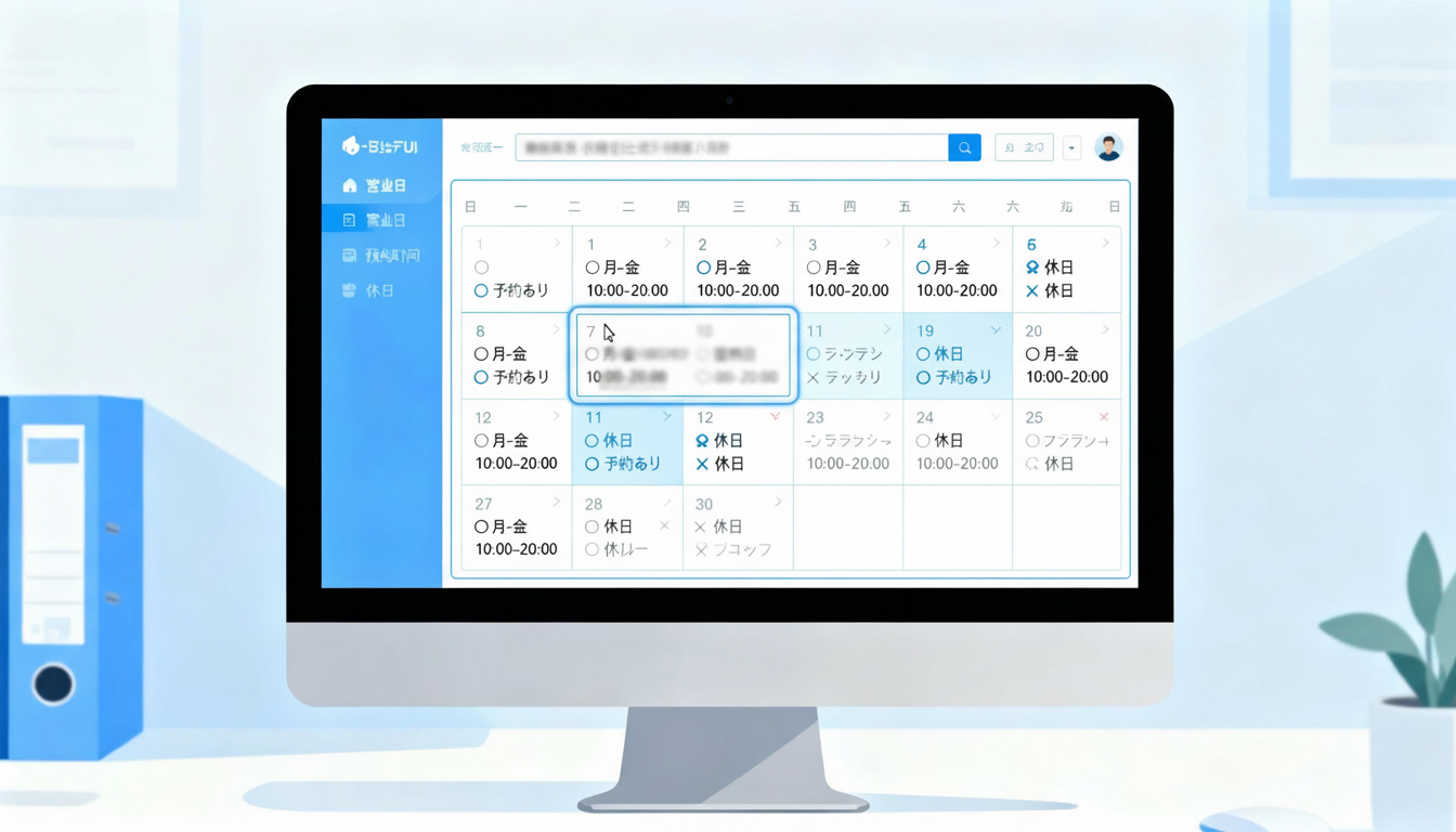 営業日設定イメージ画像